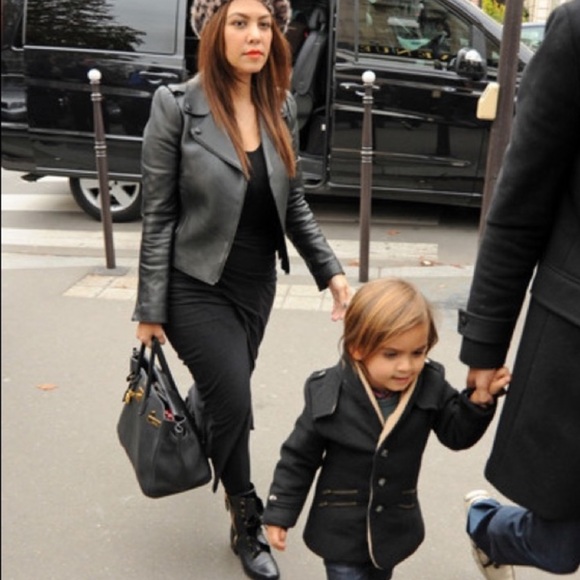 Valentino Black Calfskin Leather Ruffle Combat Boot Sz.38 - Picture 11 of 11